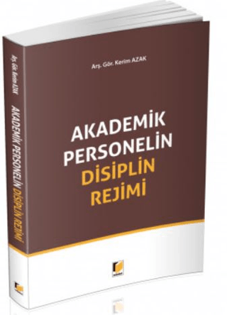 Akademik Personelin Disiplin Rejimi Kerim Azak