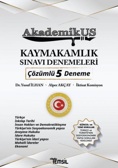 AkademikUS Kaymakamlık Sınavı Çözümlü 5 Deneme Alper Akçay