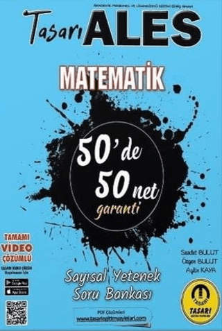 ALES Matematik 50'de 50 Net Garanti Sayısal Soru Bankası Saadet Bulut