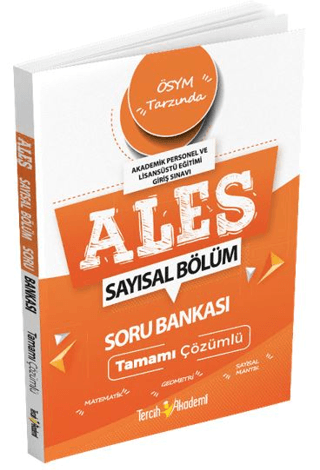 ALES Sayısal Tamamı Çözümlü Soru Bankası Kolektif