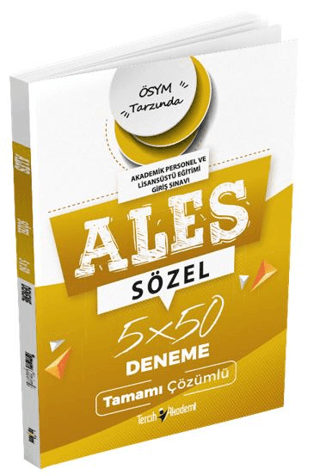 ALES Sözel 5x50 Deneme Tamamı Çözümlü Kolektif