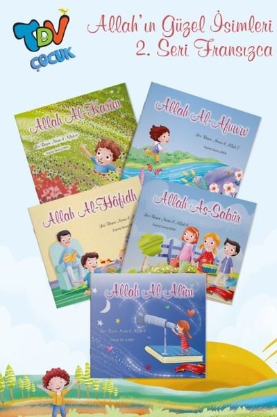 Allah'ın Güzel İsimleri 2. Seri Seti - 5 Kitap Takım - Fransızca - Les