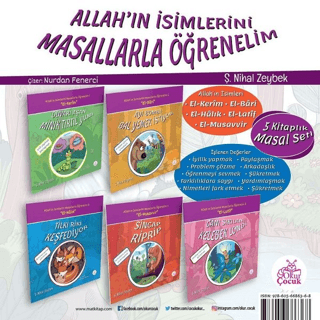 Allah'ın İsimlerini Masallarla Öğrenelim Seti (5 Kitap Takım) Şerife N