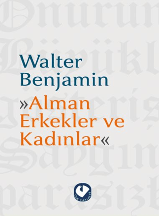 Alman Erkekler ve Kadınlar Walter Benjamin