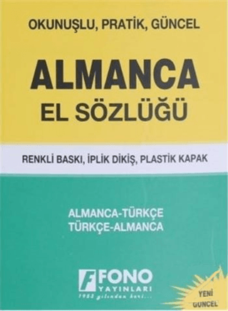 Fono Almanca El Sözlüğü %25 indirimli Kolektif