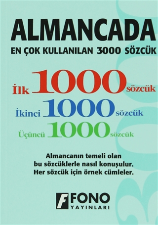 Almancada En Çok Kullanılan 3000 Sözcük %25 indirimli M.Aydan Taşkıran