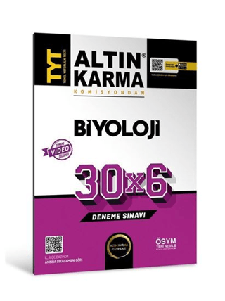 Altınkarma TYT Biyoloji 30x6 Deneme Sınavı 2023 Kolektif