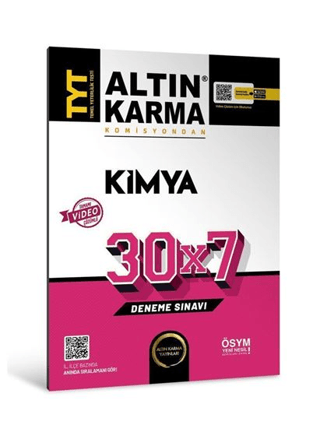 Altınkarma TYT Kimya 30X7 Deneme Sınavı 2023 Kolektif