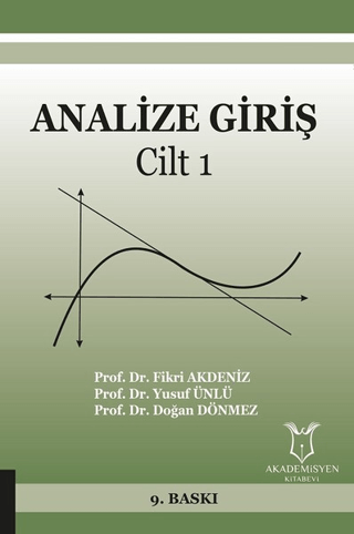 Analize Giriş Cilt 1 Fikri Akdeniz