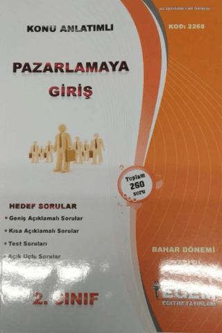 AÖF 2. Sınıf Pazarlamaya Giriş Konu Anlatımlı Kod: 2268 Kolektif