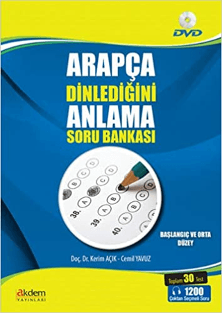 Arapça Dinlediğini Anlama Soru Bankası (Ciltli) Kerim Açık