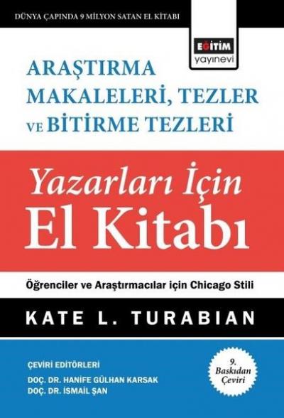 Araştırma Makaleleri Tezler ve Bitirme Tezleri Yazarları İçin El Kitab