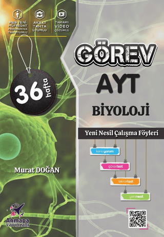 YKS AYT Biyoloji Yeni Nesil Çalışma Föyleri 36 Hafta Murat Doğan