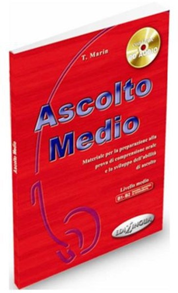 Ascolto Medio + CD (İtalyanca Orta Seviye Dinleme) %10 indirimli T. Ma