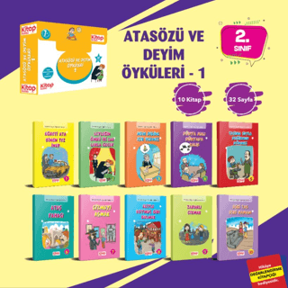 Atasözü ve Deyim Öyküleri -1 (10 Kitap + Değerlendirme Testi) Kolektif