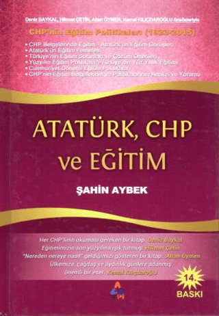 Atatürk,CHP ve Eğitim %22 indirimli Şahin Aybek