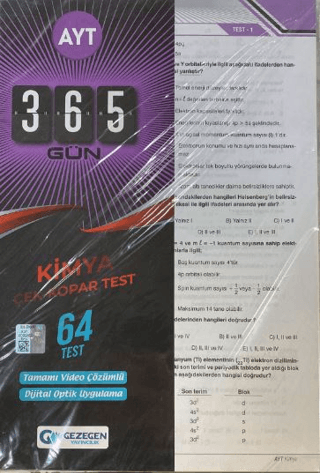 AYT 365 Gün Kimya 64 Yaprak Test Kolektif