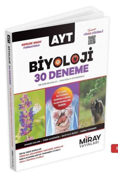 AYT Biyoloji 30 Deneme Kolektif