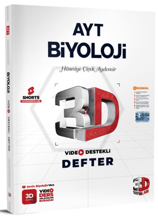 AYT Biyoloji Video Destekli Defter Hüsniye Çiçek Aydemir