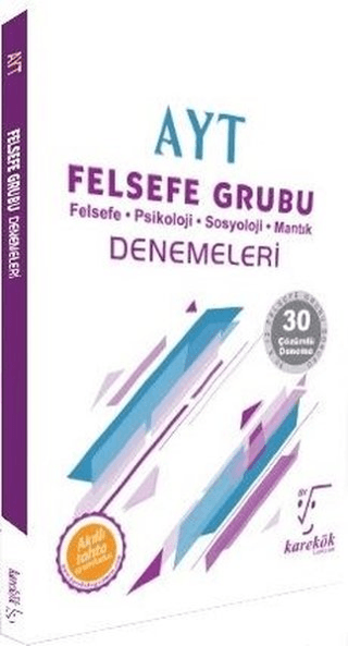 AYT Felsefe Grubu Denemeleri - 30 Çözümlü Deneme Ahmet Sezgin