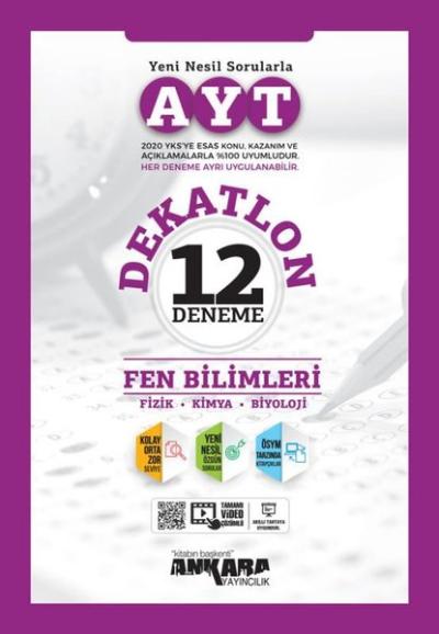 AYT Fen Bilimleri Dekatlon Denemeleri ( 12 Adet ) Kolektif