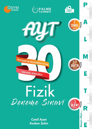 AYT Fizik 30 Deneme Sınavı - Palmetre Serisi Cemil Ayan