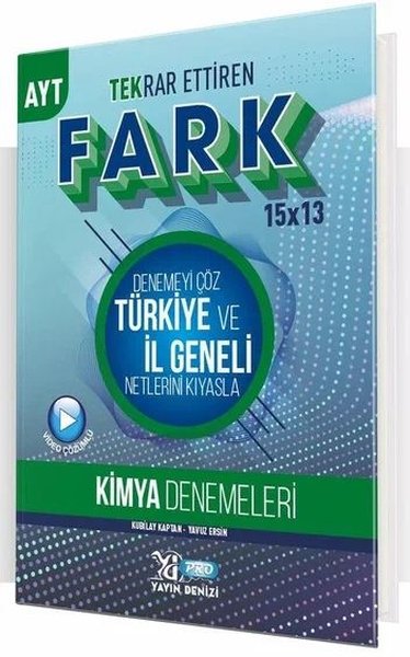 AYT Kimya Fark 15x13 Tekrar Ettiren Deneme Kolektif