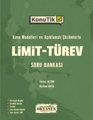 AYT KonuTik Limit - Türev Soru Bankası Ferhat Altun