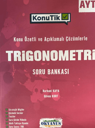 AYT KonuTik Trigonometri Soru Bankası Kurbani Kaya