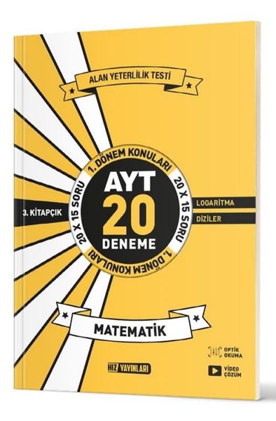 AYT Matematik 20'li İlk Dönem Deneme 3. Kitap Kolektif