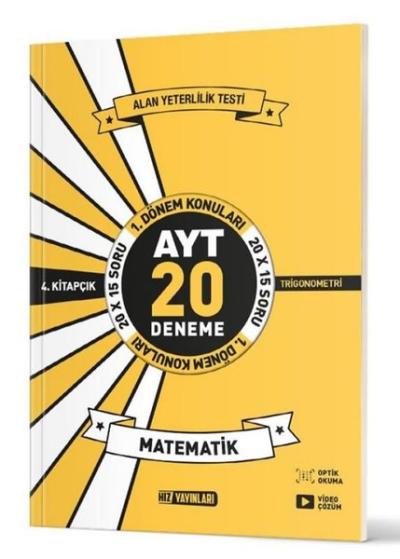 AYT Matematik 20'li İlk Dönem Deneme 4. Kitap Kolektif