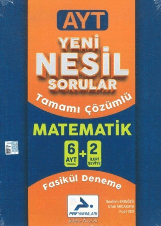 AYT Matematik Yeni Nesil Sorular Tamamı Çözümlü 6+2 Deneme İbrahim Eki