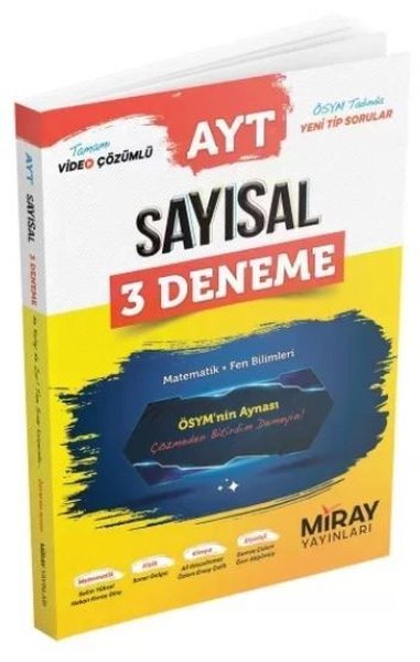 AYT Sayısal 3 Deneme Matematik-Fen Bilimleri Kolektif