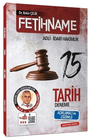 Bekir Çelik Adli İdari Hakimlik FETİHNAME Tarih 15 Deneme Çözümlü Beki