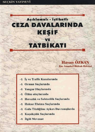 Ceza Davalarında Keşif ve Tatbikatı Hasan Özkan