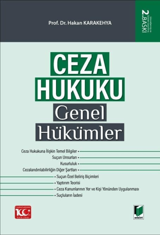 Ceza Hukuku Genel Hükümler (Ciltli) Hakan Karakehya