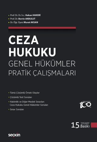 Ceza Hukuku Genel Hükümler Pratik Çalışmaları Murat Aksan