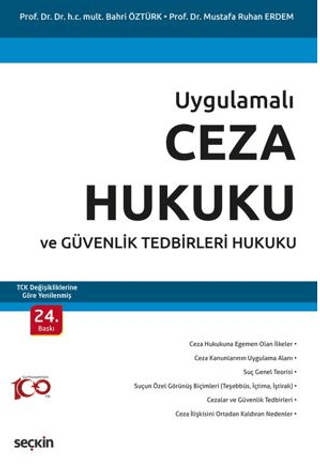 Ceza Hukuku ve Güvenlik Tedbirleri Hukuku Bahri Öztürk