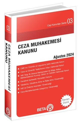 Ceza Muhakemesi Kanunu Ağustos 2024 - Cep Kanunları Serisi Kolektif