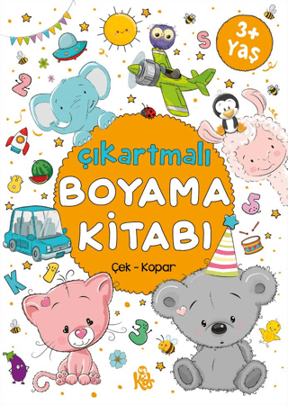 Çıkartmalı Boyama Kitabı Çek Kopar 3+Yaş Kolektif