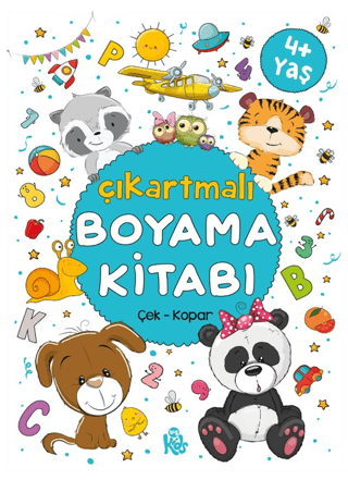 Çıkartmalı Boyama Kitabı Çek Kopar 4+Yaş Kolektif