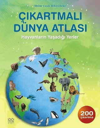 Çıkartmalı Dünya Atlası: Hayvanların Yaşadığı Yerler %25 indirimli Rut