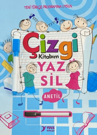 Çizgi Kitabım Yaz Sil Yazı Defteri Anetil Kolektif