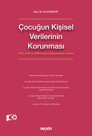 Çocuğun Kişisel Verilerinin Korunması Emel Badur