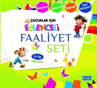 Çocuklar İçin Eğlenceli Faaliyet Seti Yeşil Kitap 3 Yaş Üzeri Kolektif