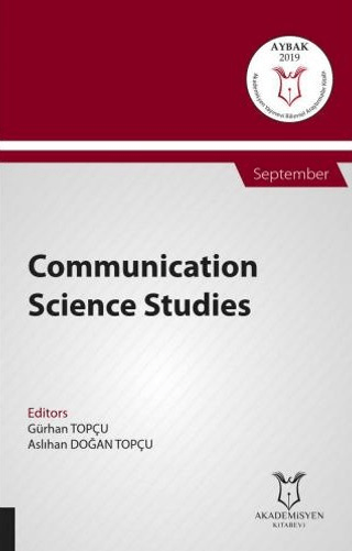 Communication Science Studies (AYBAK 2019 Eylül) Gürhan Topçu