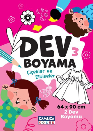 Dev Boyama 3 - Çiçekler ve Elbiseler Kolektif