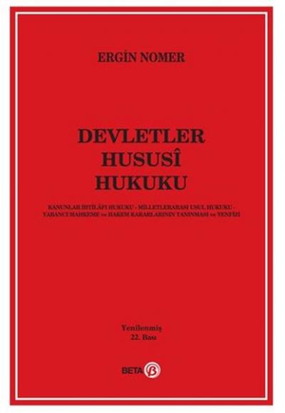 Devletler Hususi Hukuku %10 indirimli Ergin Nomer