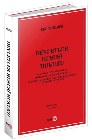 Devletler Hususi Hukuku %10 indirimli Ergin Nomer