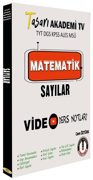 DGS ALES TYT Matematik Sayılar Video Ders Notları Cem Öztürk